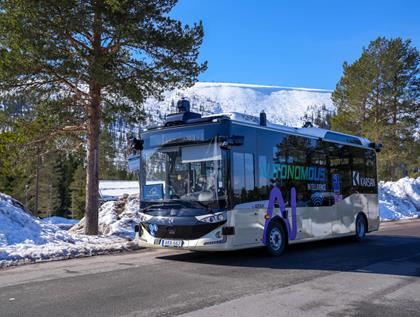 Karsan Autonomous e-ATAK Carried Tourists to Ski Resorts in Sweden!