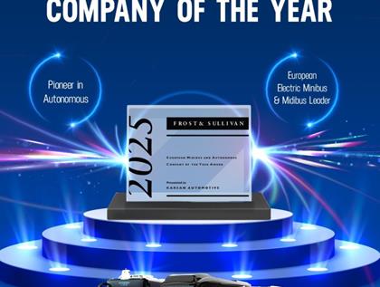 Karsan has been named Frost & Sullivan’s 2025 “Company of the Year in Europe”