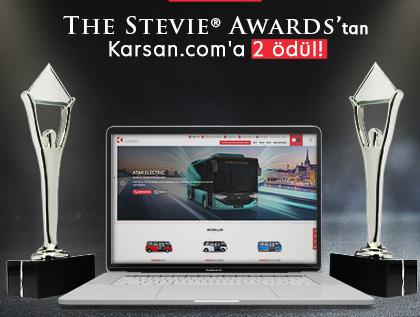 Karsan’ın İnternet Sitesine The Stevie Awards’tan İki Ödül Birden!
