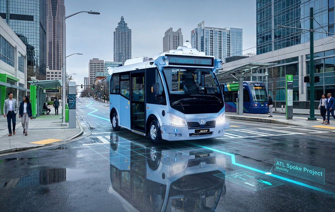 Karsan Autonomous e-JEST en Atlanta: dentro del proyecto ATL Spoke