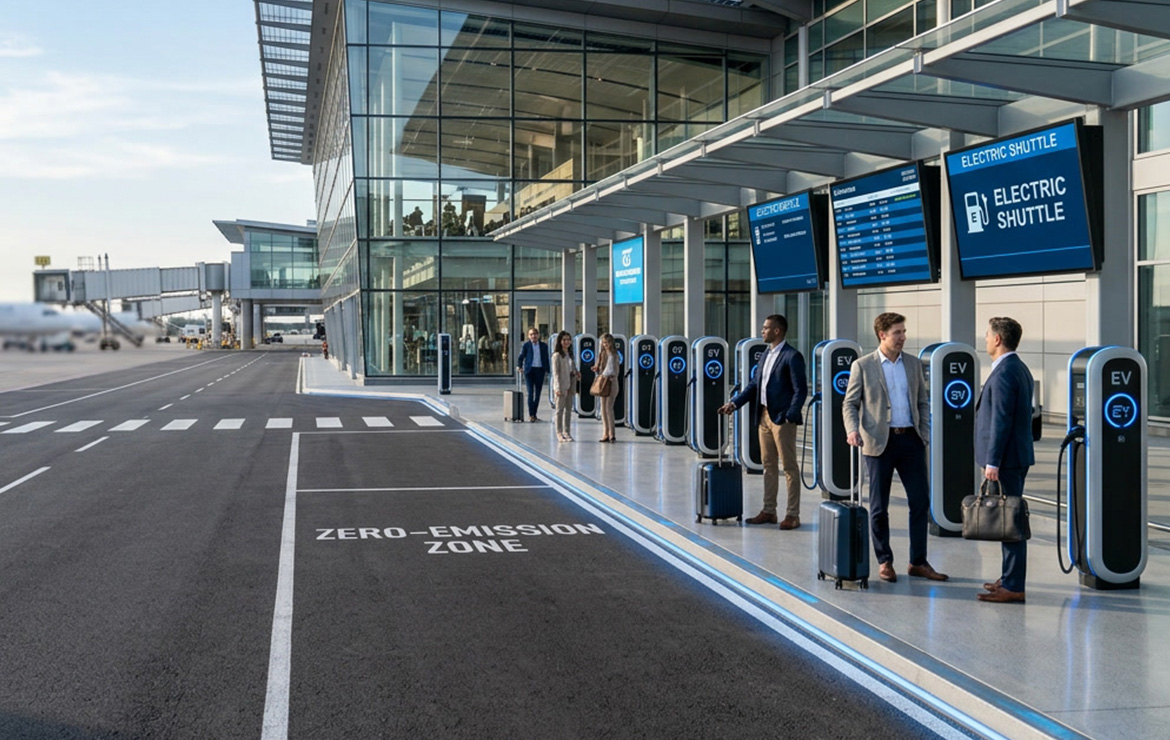 Electric Airport Shuttles: The Case for Going Green